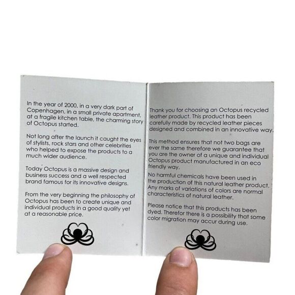 NWT Octopus Handbags Handmade Purple Leather Hippie Polka Dot Wristlet Wallet - Picture 2 of 4